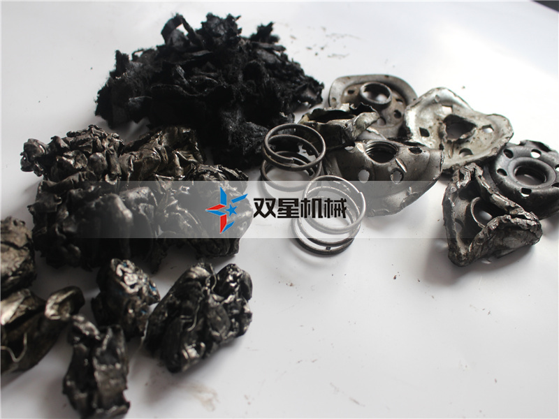 机油滤芯破碎机破碎效果