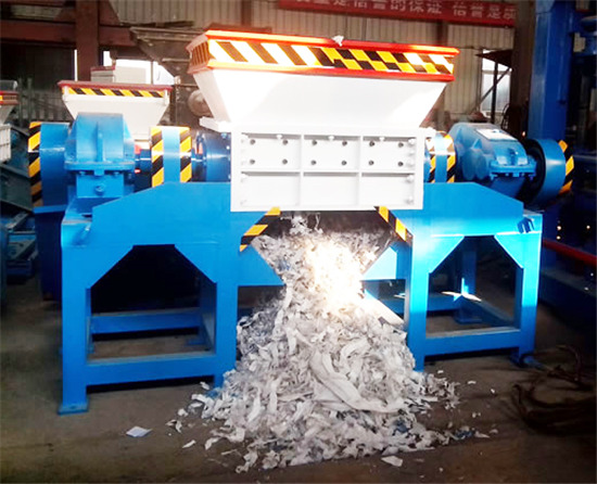 Operation effect of woven bag shredder