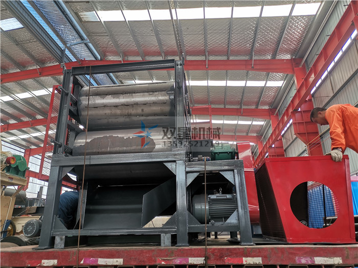 1200型易拉罐压扁机生产厂家（带吹风系统）发货发往湖南