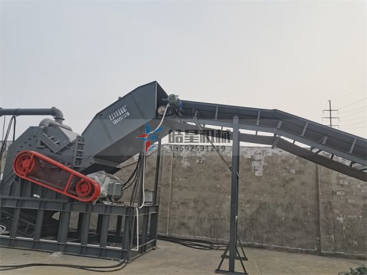 湖南再生资源回收中心废钢破碎机生产线