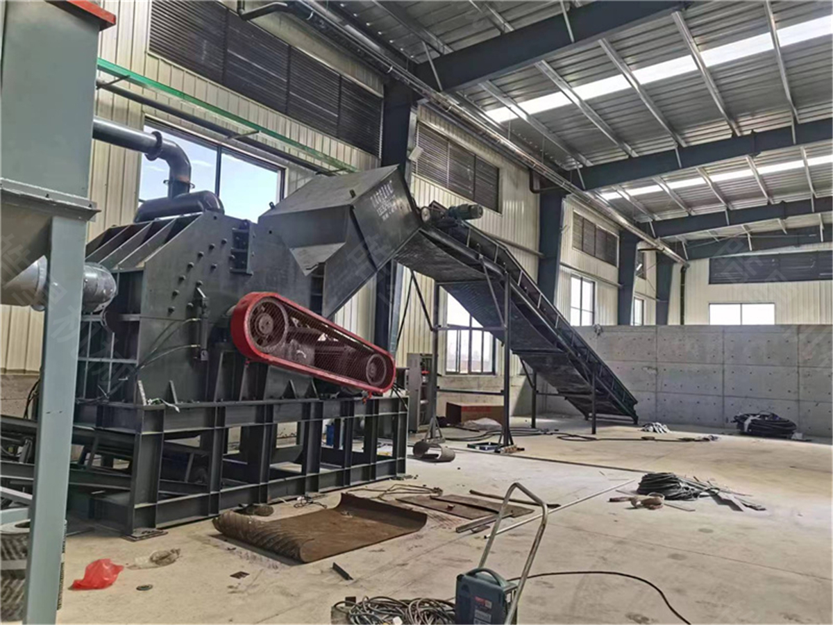 广东高州中力恒废铝型材破碎项目：1600型废铝破碎机助力铝材回炉预处理