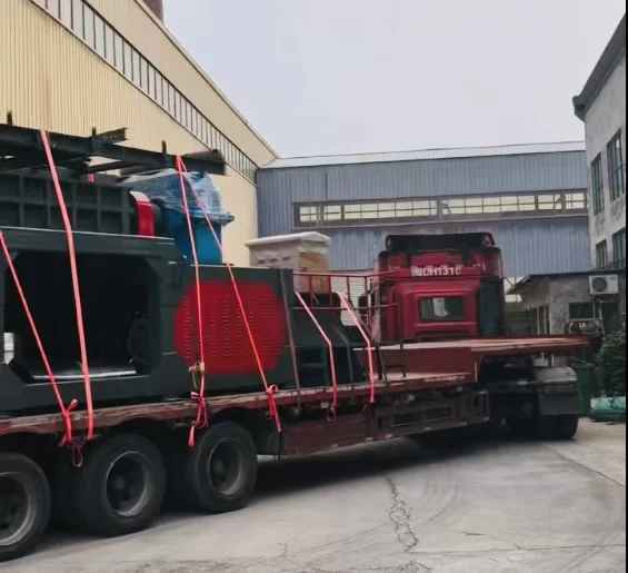 1800型重型废铝撕碎机完成装车顺利发货