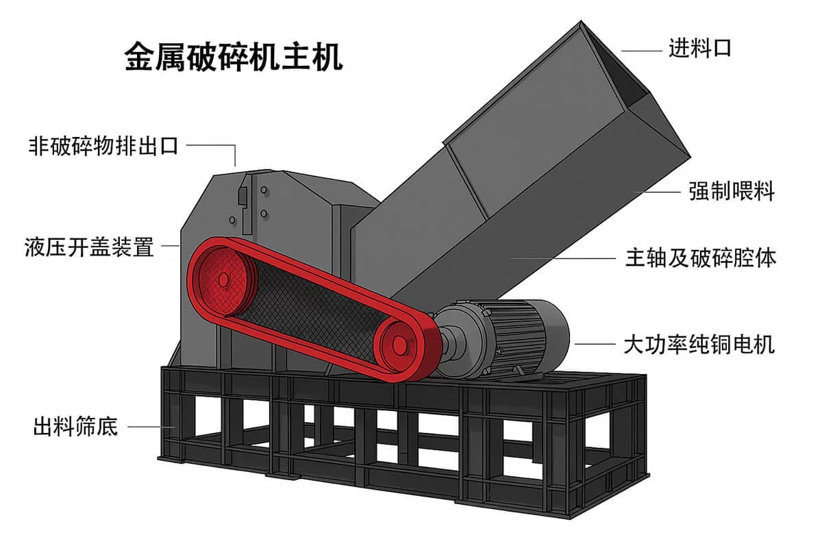 机铝破碎机 机铝破碎机